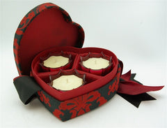 D.L. & Co. Candles Heart Shape Box
