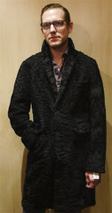 Sprung Freres Pour Hommes Curly Astrakan Fur Car Coat