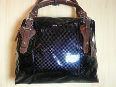 Pauric Sweeney Overnight 2 Purse in Perforated Leather