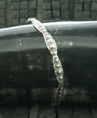 Lauren Wolf Silver Sea Urchin Bangle Bracelet