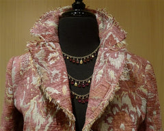 Talisman Unlimited 18K Yellow Gold and Fine Pink Tourmaline Briolette Three Strand Cascading Necklace