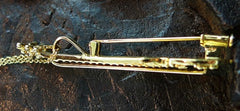 Mia and Ko. Guitar Necklace/Brooch in 18K Yellow Gold