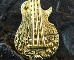 Mia and Ko. Guitar Necklace/Brooch in 18K Yellow Gold