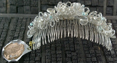 LA Vintage Crystal and Beaded Hair Comb- One-of-a-Kind