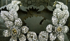 Lorraine Schwartz/Fred Leighton Important Antique Georgian Diamond Flower Necklace 18K and Silver