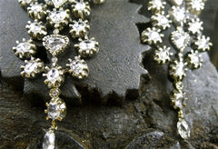Lorraine Schwartz 18K Blackened Gold and Diamond Chandelier Earrings