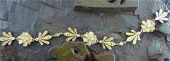 Jamie Wolf 18K Yellow Gold and Diamond Flower Bracelet