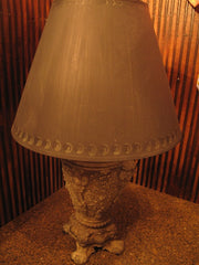 19th Century Antique Pewter Table Lamp - One of a Kind