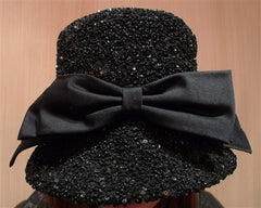 Kokin Sequined Bucket Hat in Black