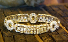 Art Deco Platinum and Diamond Bracelet Circa 1935