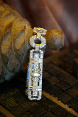 Art Deco Platinum and Diamond Bracelet Circa 1935