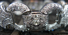 Estate Diamond and Platinum Bracelet