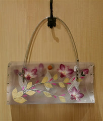 Nini Ong Clear Flower Printed Shoulder Handbag