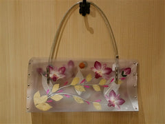 Nini Ong Clear Flower Printed Shoulder Handbag