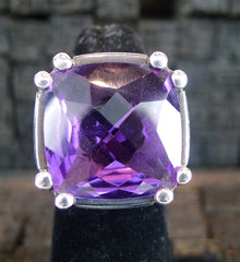 Marissa Perry Amethyst Ring in Sterling Silver