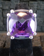 Marissa Perry Amethyst Ring in Sterling Silver