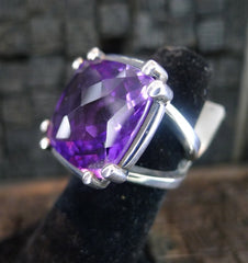 Marissa Perry Amethyst Ring in Sterling Silver