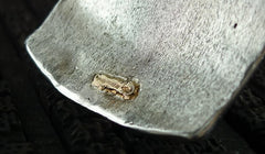 Federica Rettore Diamond Cuff Bracelet in Sterling Silver and 18K Rose Gold