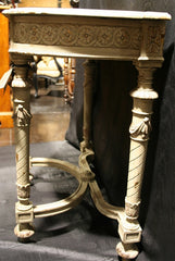 French Revival Demilune/Pier Table