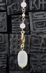 Talisman Unlimited Opal Hammerwire Earrings in 14K Yellow Gold