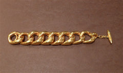 Steven Vaubel 18K Yellow Gold Vermeil Heavy Open Link Chain Bracelet