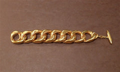 Steven Vaubel 18K Yellow Gold Vermeil Heavy Open Link Chain Bracelet