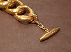 Steven Vaubel 18K Yellow Gold Vermeil Heavy Open Link Chain Bracelet