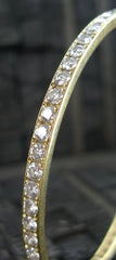 Lorraine Schwartz Ten Point Diamond 18K Gold Bangle Bracelet