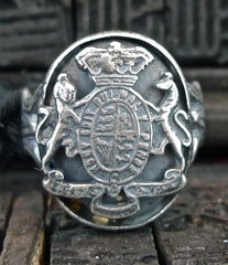 Goti Silver Crest Ring