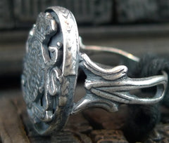 Goti Silver Crest Ring