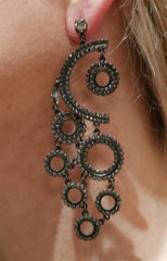 Erickson Beamon Circle Jeweled Earrings