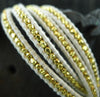 Chan Luu White Wrap Bracelet with Gold Vermeil Beads