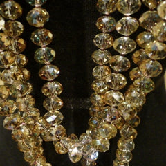 Love Heals Nysa Necklace in Faceted Golden Crystal