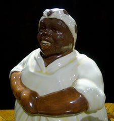 American Painted Ceramic Cookie Jar of Auntie