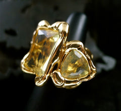 Lucifer Vir Honestus 18K Rose Gold and Opal Ring