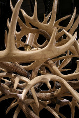 Fourteen Light Faux Antler Chandelier