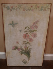 Pair of Painted Wooden Decorative Panels