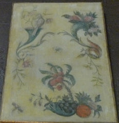 Pair of Painted Wooden Decorative Panels