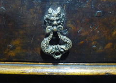 Antique 17th Century Italian Walnut Curiosity Chest