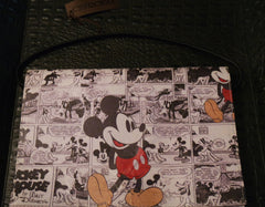 Your Sister's Moustache Mickey Mouse Foldover Clutch Handbag