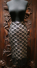 Chan Luu Gathered Lace Skirt with Silk Tie