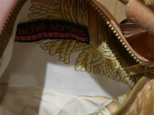 Rachel Abroms Pink and Gold Handbag