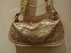 Rachel Abroms Pink and Gold Handbag
