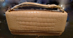 LAI Alligator Handbag in Cream