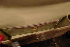 LAI Alligator Handbag in Cream
