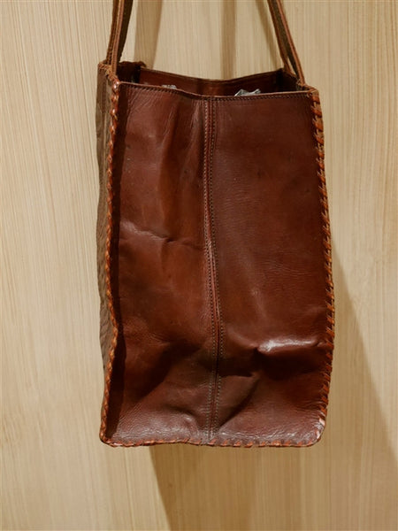 Leaders in Leather Brown Shoulder Handbag