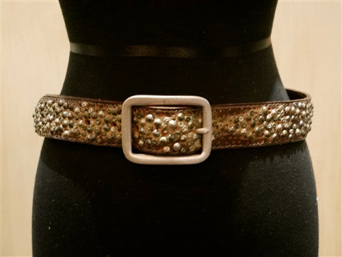 Orciani Studded Gold Belt