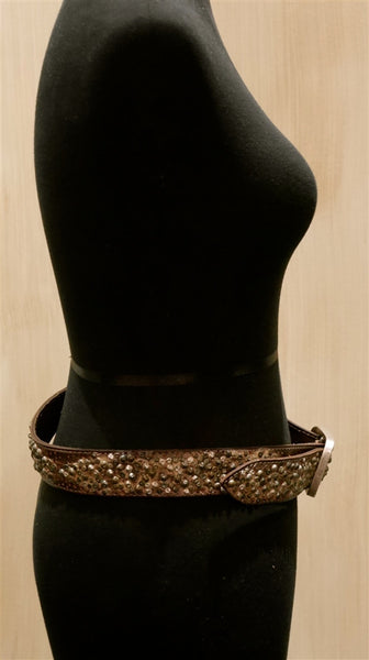 Orciani Studded Gold Belt