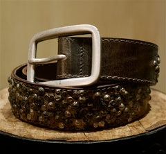 Orciani Studded Gold Belt