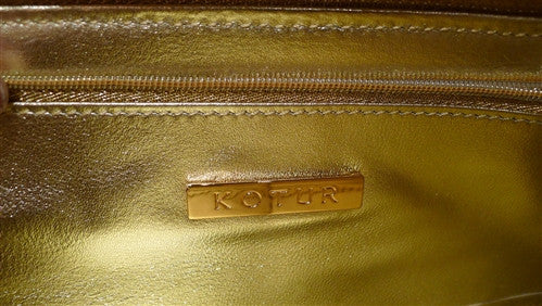 Kotur Brocade Kellet Clutch with a Pave Swarovski Crystal Closure